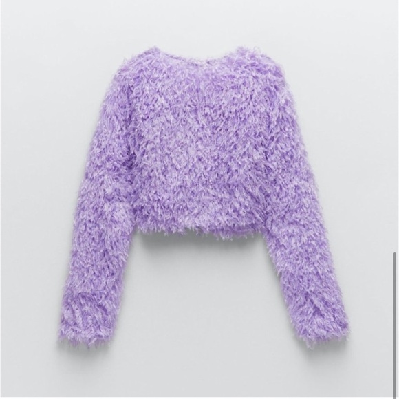 Zara Purple Feather Effect Sweatshirt Top
Size L new without tags lavander - Picture 3 of 6